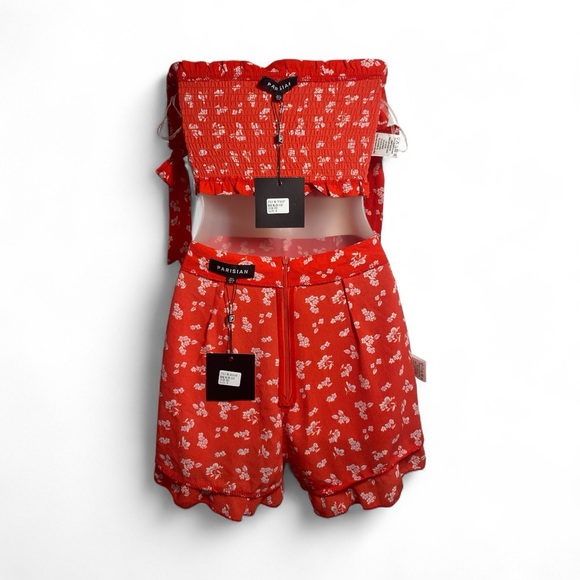 Parisian Works Scarlet Floral Bandeau - Picture 7 of 12